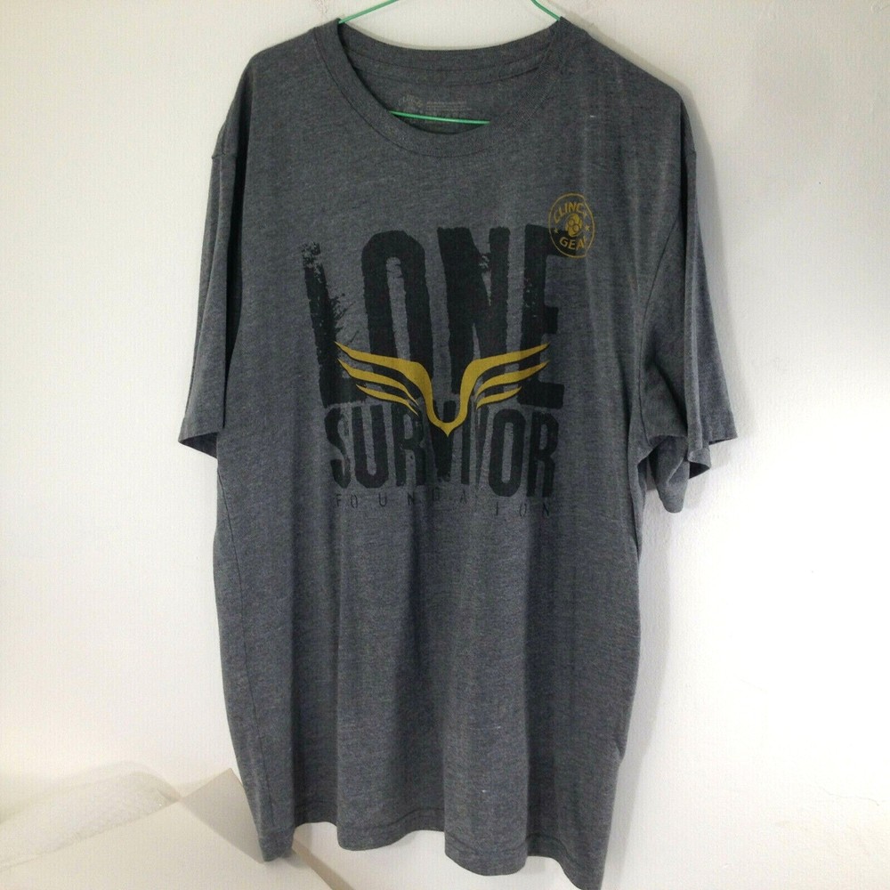 CLINCH GEAR Lone Survivor Short Sleeve 2-Sided T-Shirt Adult Size XL